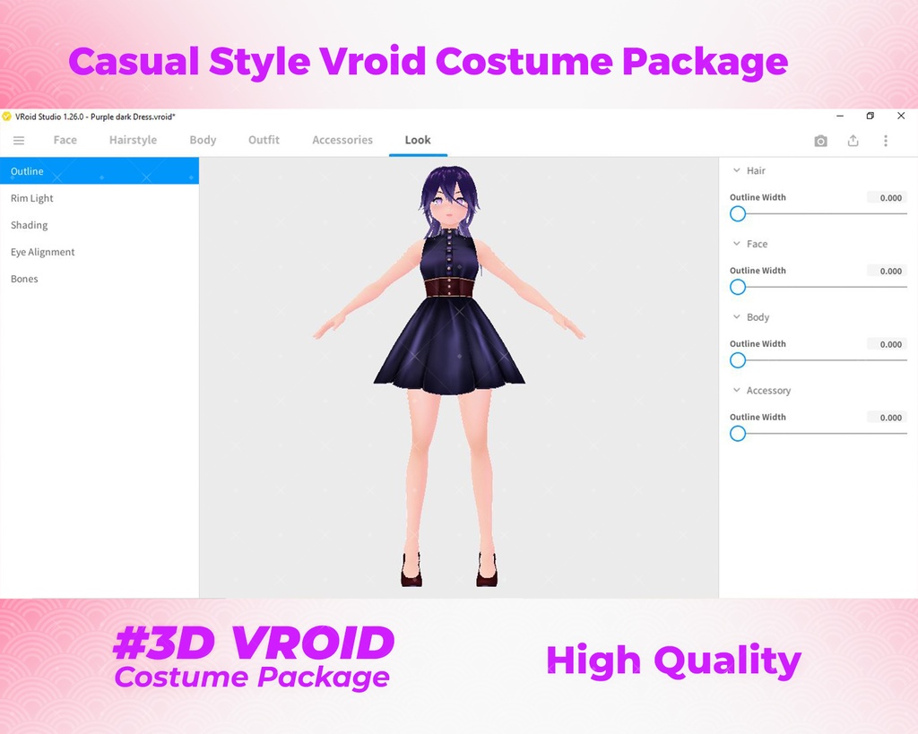 3D VRoid Outfit Pack Urban Street & Stylish Casual Looks for VRoid Models | VRoid Hoodies, VRoid Dress, VRoid Streetwear