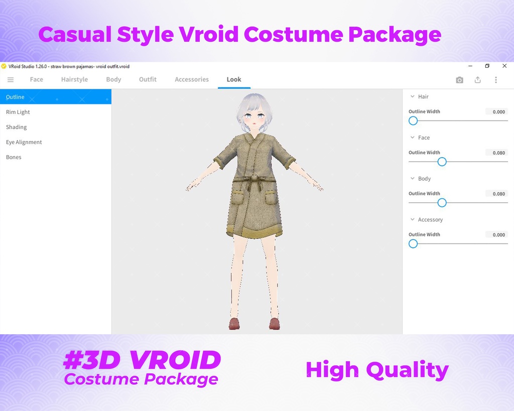 3D VRoid Outfit Pack Cozy, Colorful & Chic Casual Clothing for VRoid Avatars | VRoid Clothes, VRoid Costume, VRoid Fashion