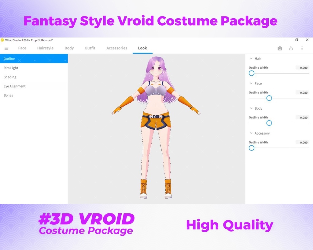 3D VRoid Outfit Pack Elegant & Heroic Fantasy Style Clothes for VRoid Models | VRoid Clothes, VRoid Costume, VRoid Fashion