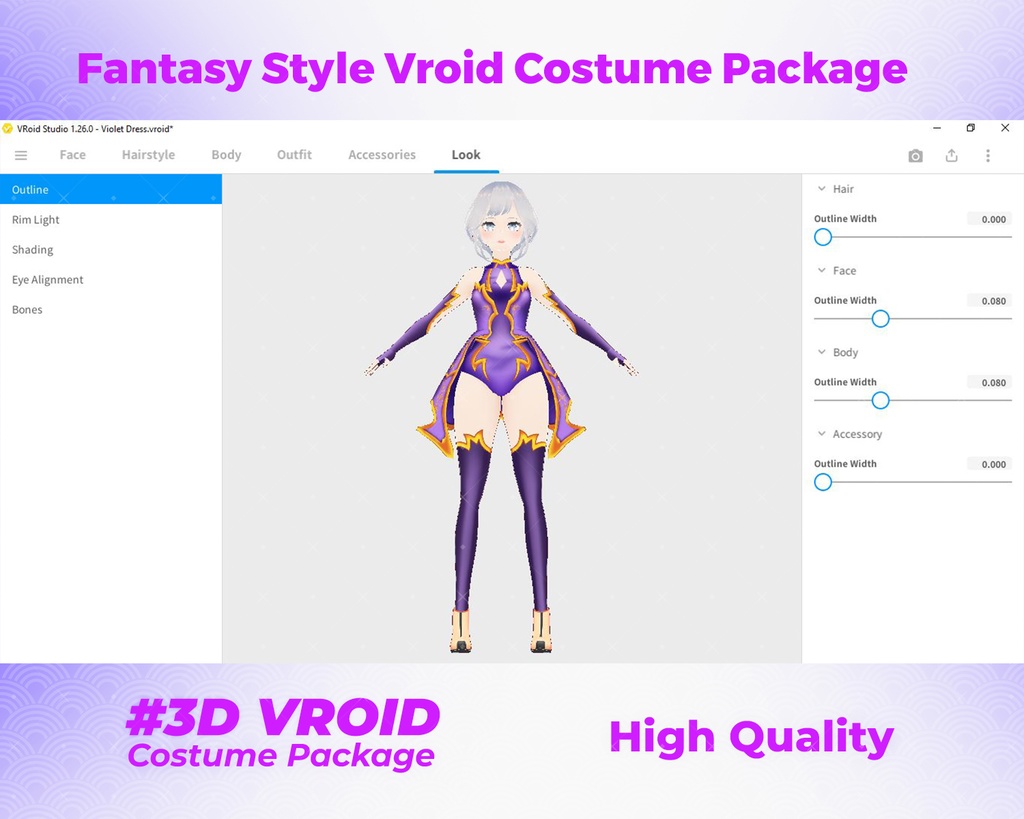 3D VRoid Outfit Pack Unique & Bold Fantasy Clothes for VRoid Models | VRoid Clothes, VRoid Costume, VRoid Fashion