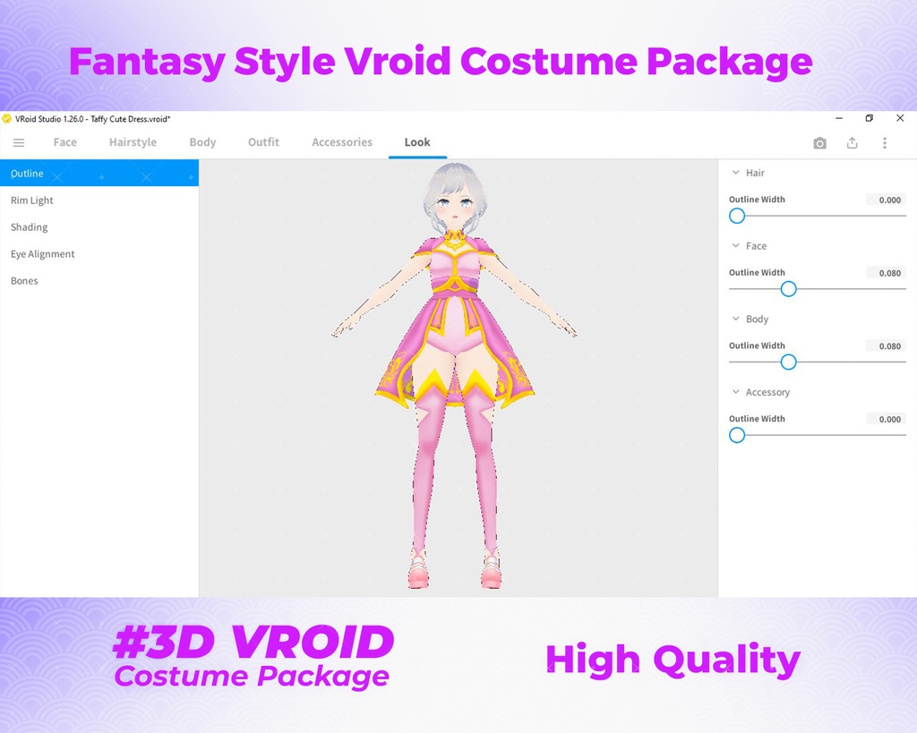 3D VRoid Outfit Pack Heroic & Stylish Fantasy Costume Collection for VRoid Models | VRoid Clothes, VRoid Costume, VRoid Fashion