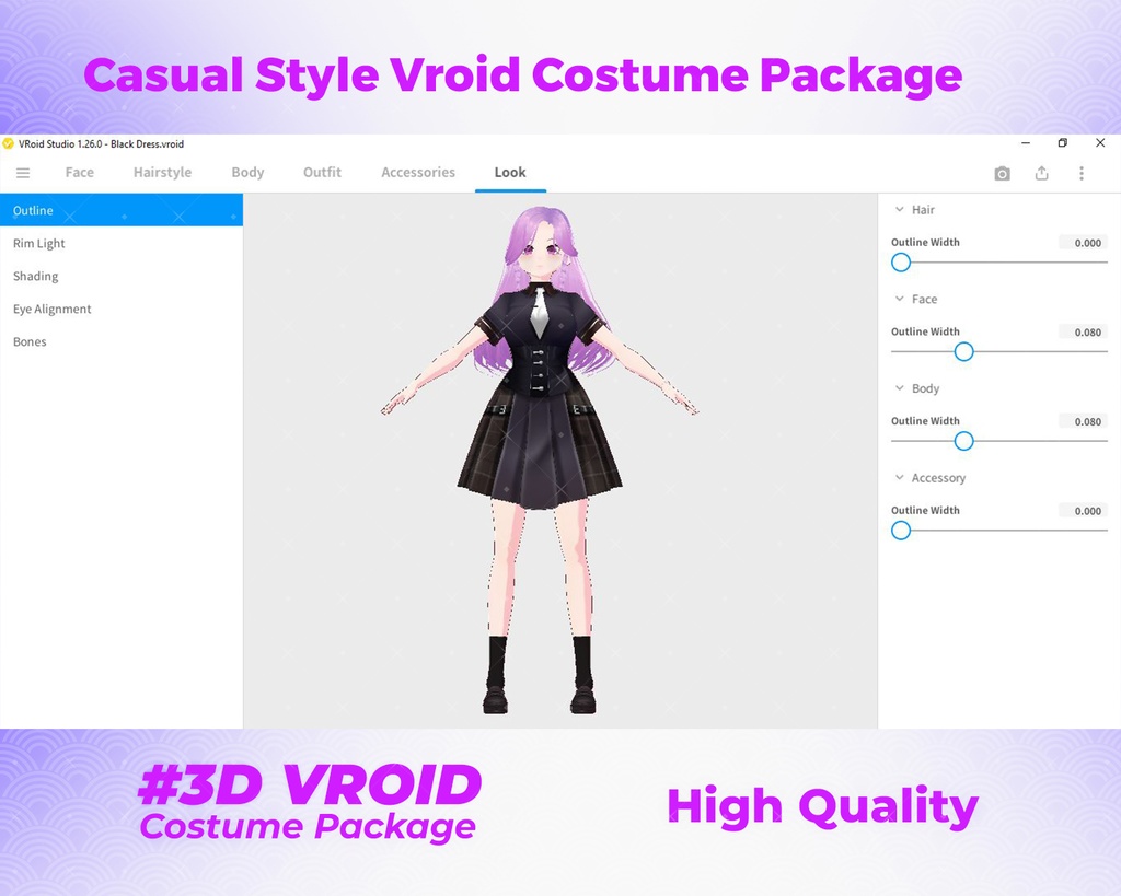 3D VRoid Outfit Pack Modern & Bold Casual Wear for VRoid Models | VRoid Clothes, VRoid Costume, VRoid Fashion