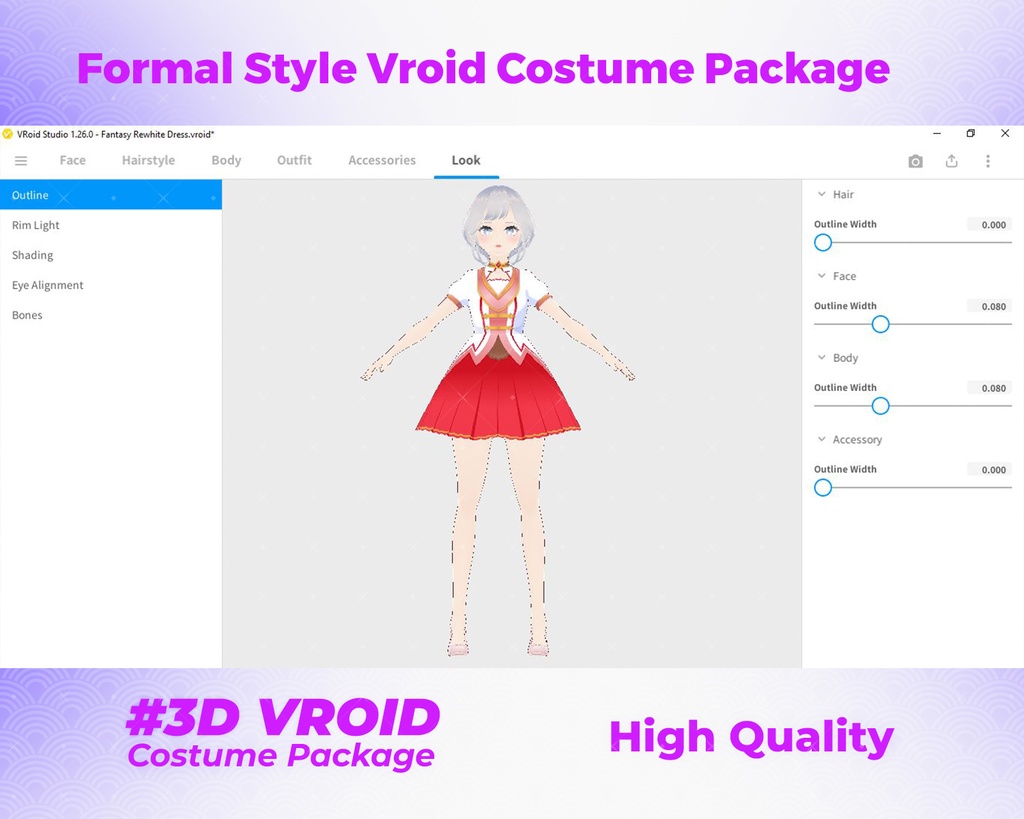 3D VRoid Outfit Pack Radiant & Elegant Formal Dresses for VRoid Models | VRoid Clothes, VRoid Costume, VRoid Fashion