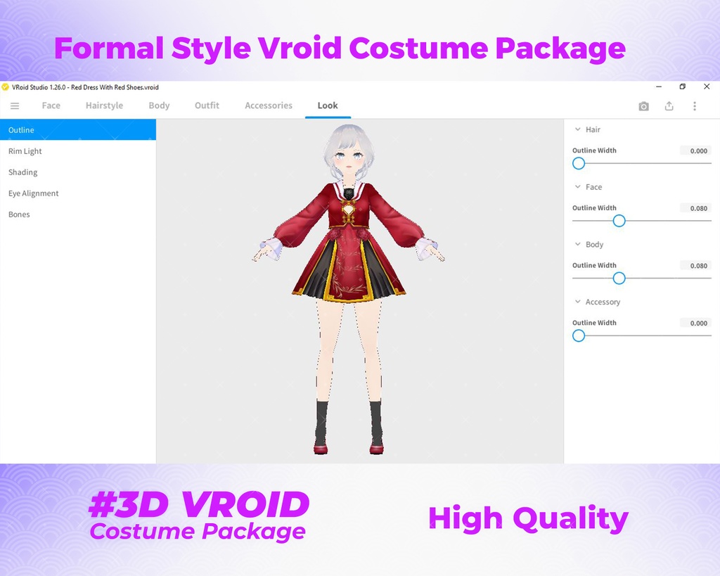 3D VRoid Outfit Pack Noble & Refined Formal Costumes for VRoid Models | VRoid Clothes, VRoid Costume, VRoid Fashion
