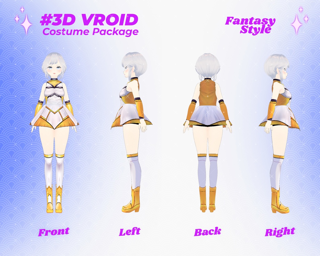 3D VRoid Outfit Pack Heroic & Bold Fantasy Costumes for VRoid Models | VRoid Clothes, VRoid Costume, VRoid Fashion