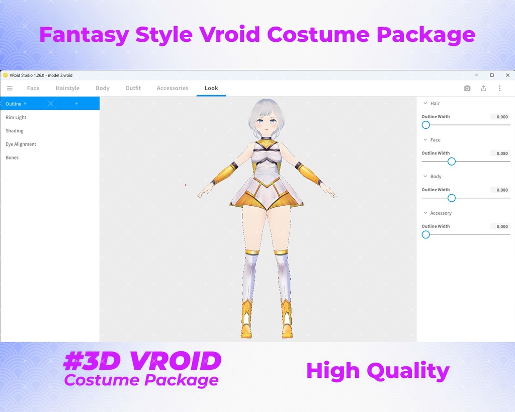 3D VRoid Outfit Pack Heroic & Bold Fantasy Costumes for VRoid Models | VRoid Clothes, VRoid Costume, VRoid Fashion