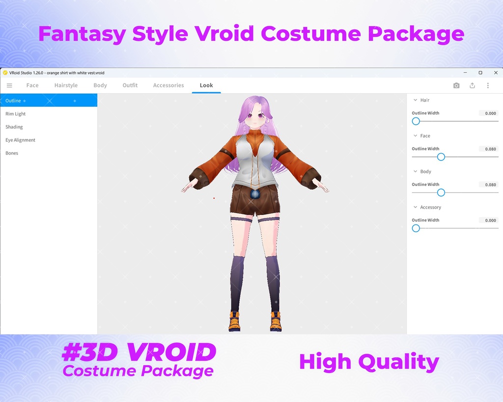 3D VRoid Outfit Pack Sporty & Modern Fantasy Uniforms for VRoid Models | VRoid Clothes, VRoid Costume, VRoid Fashion