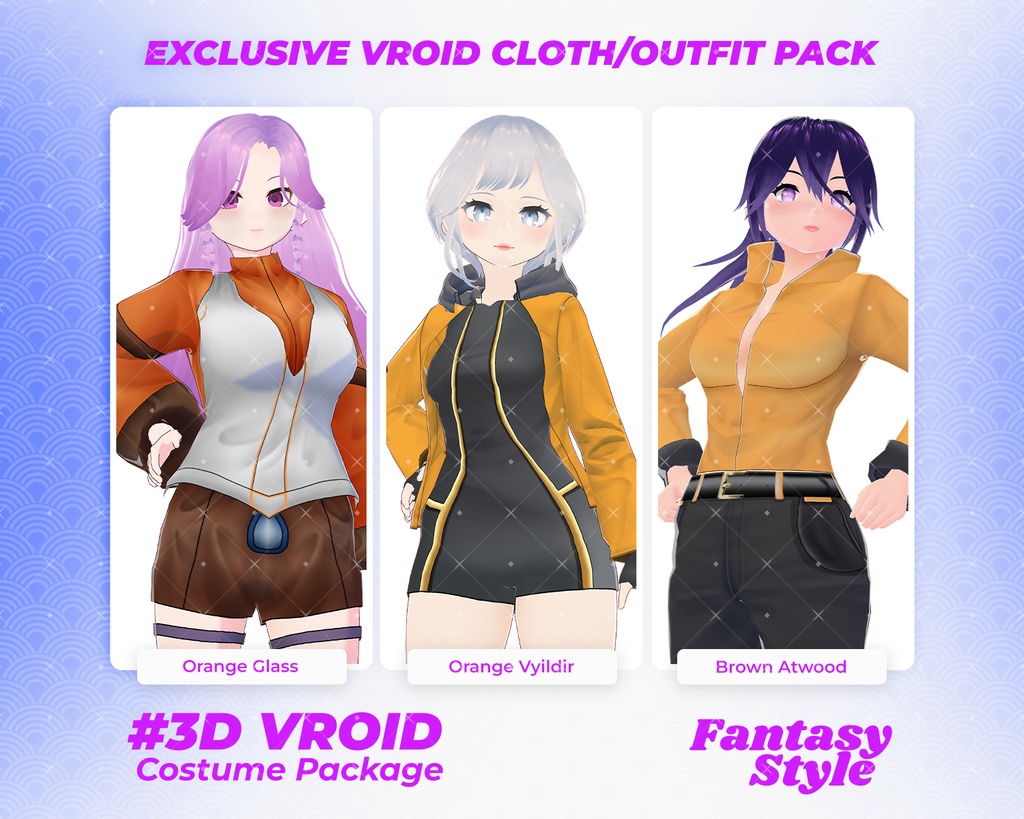 3D VRoid Outfit Pack Sporty & Modern Fantasy Uniforms for VRoid Models | VRoid Clothes, VRoid Costume, VRoid Fashion