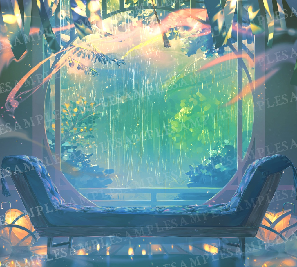 【背景素材】雨の降る部屋(6/22更新)