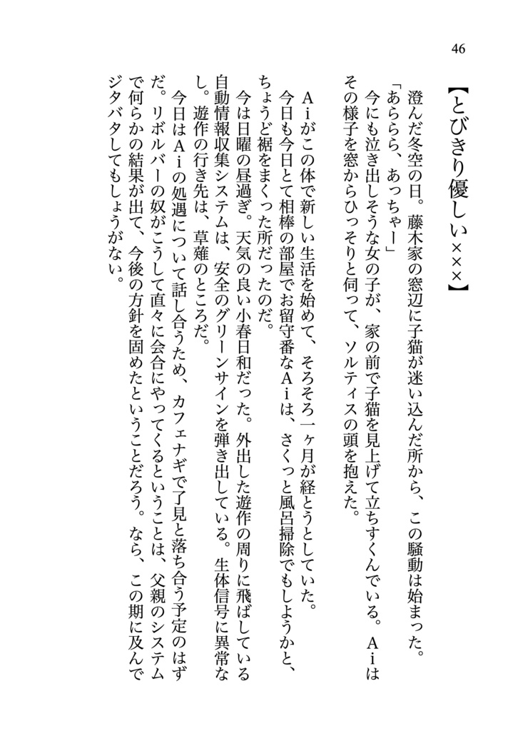 ソルティスAiが誘拐される話 novel ver.