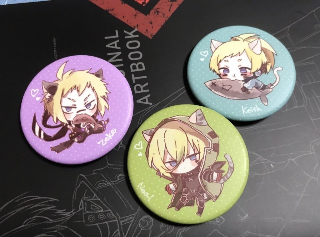 三兄弟缶バッジ 3個セット