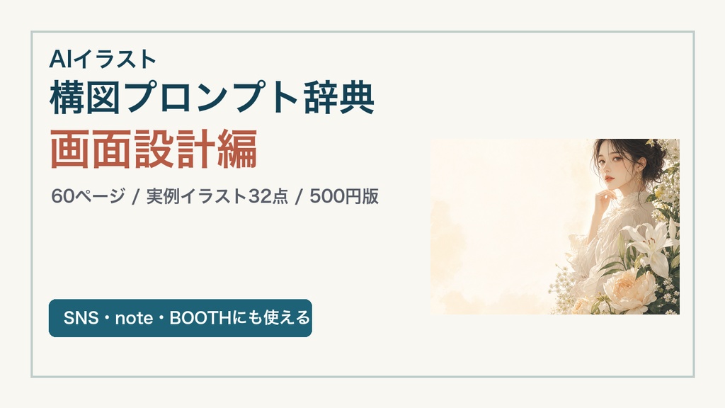 AIイラスト 構図プロンプト辞典 画面設計編