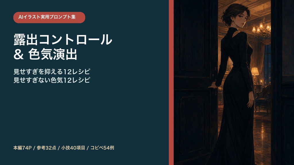 AIイラスト 露出コントロール&色気演出プロンプト集