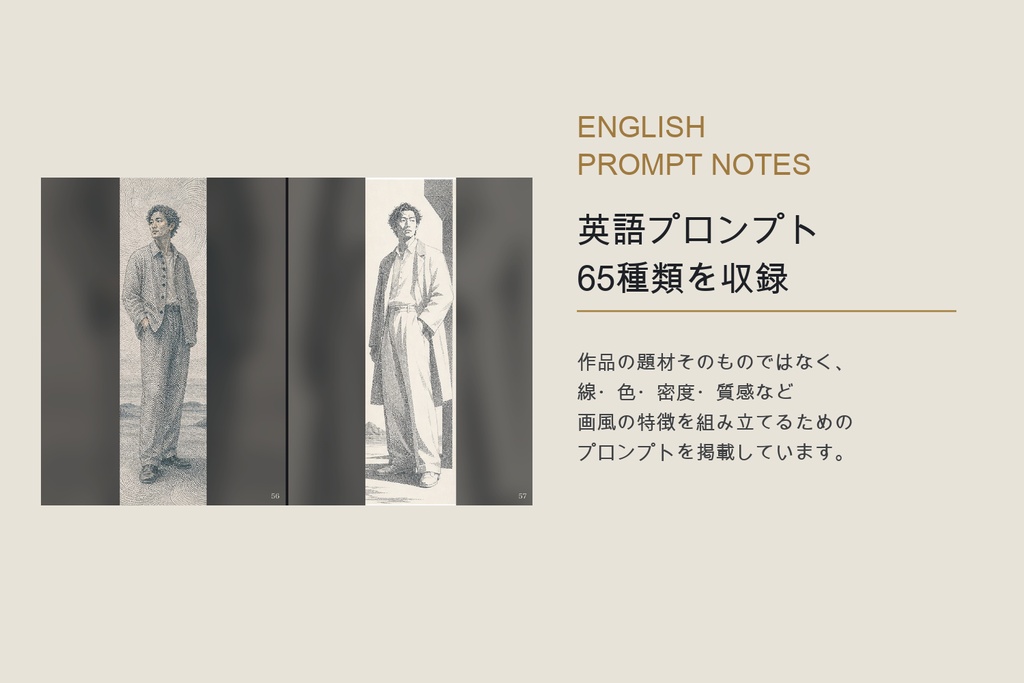 AIイラスト画集 異彩の肖像|選別65作品+過去作品編・英語プロンプト付き