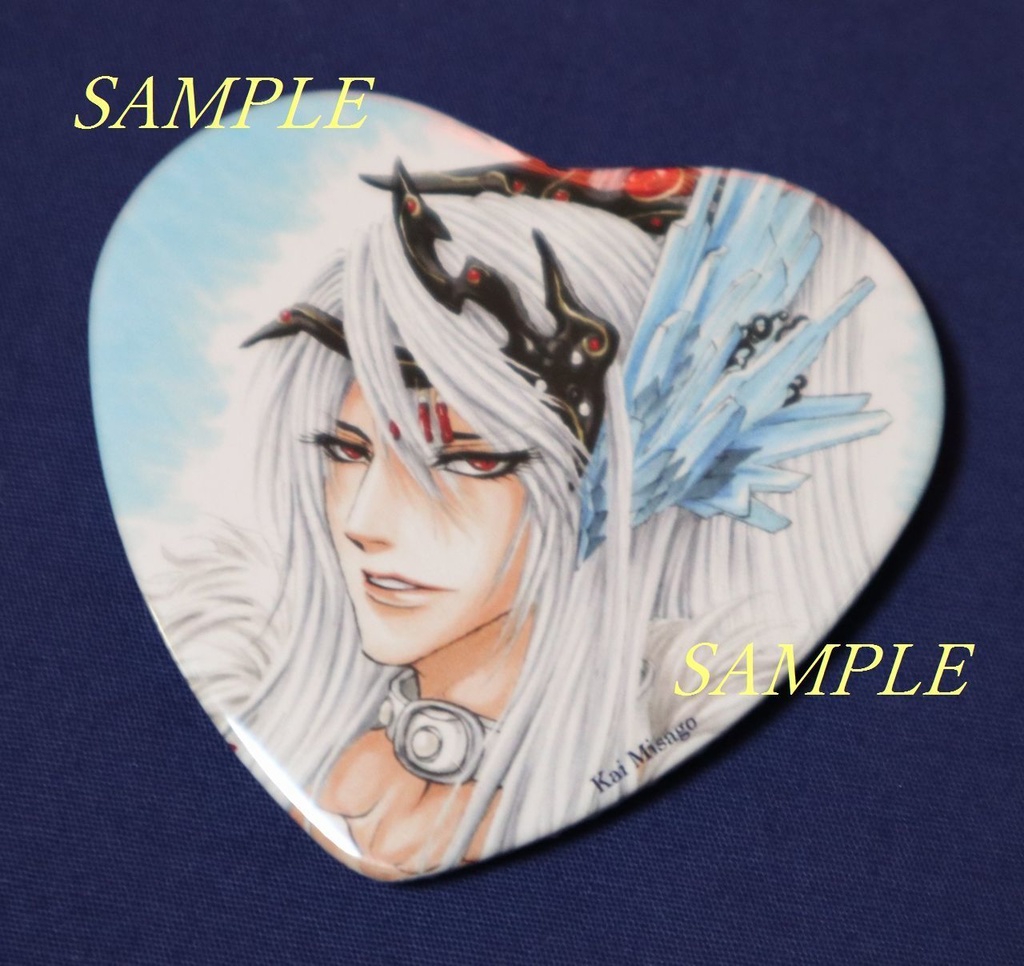 ハート缶バッジ【凛雪鴉】