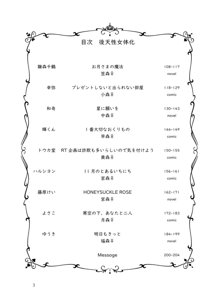 森山由孝女体化アンソロジー「The Everlasting "Present"」