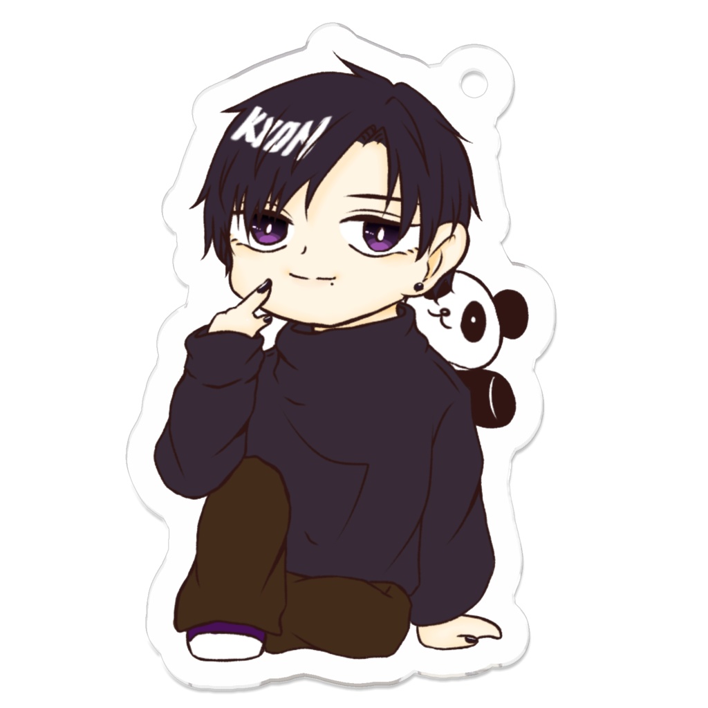 アクリルキーホルダーwithパンダ