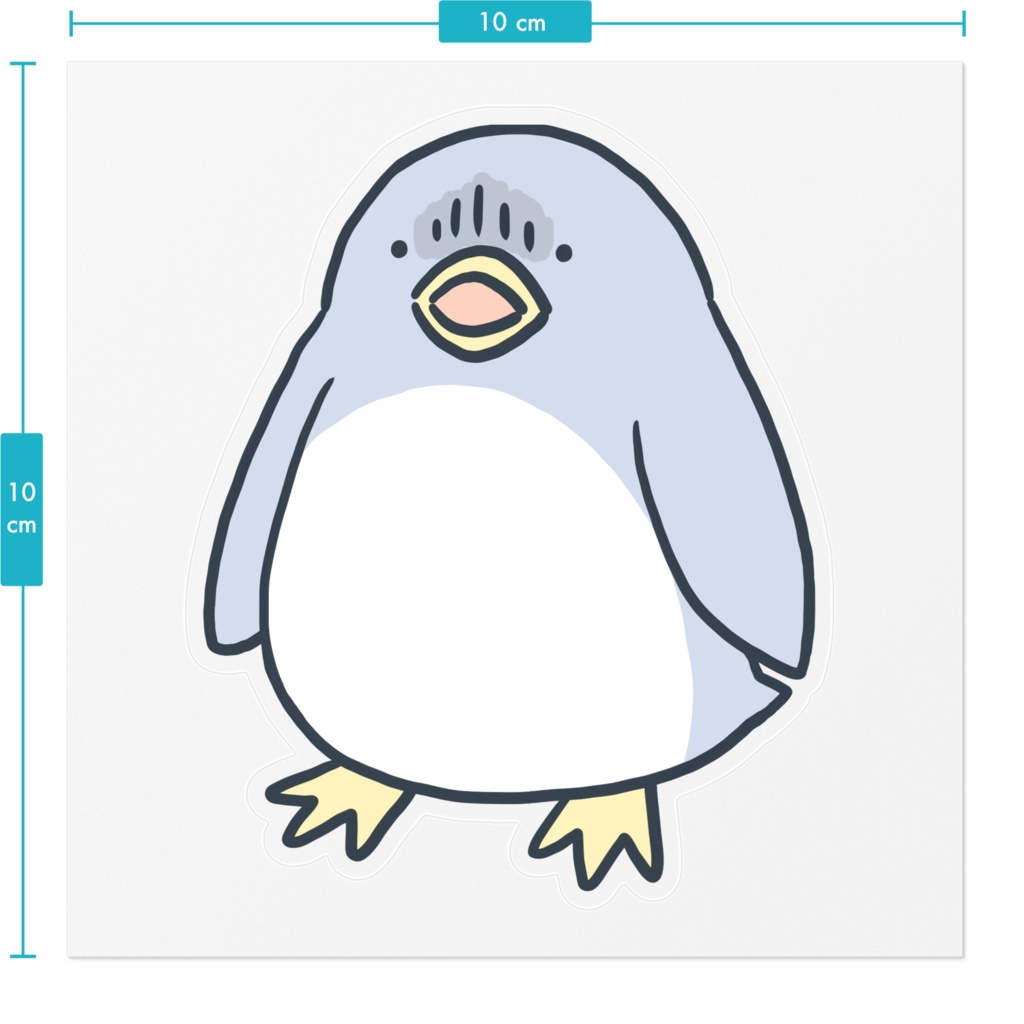 ぜつぼうペンギン-ステッカー