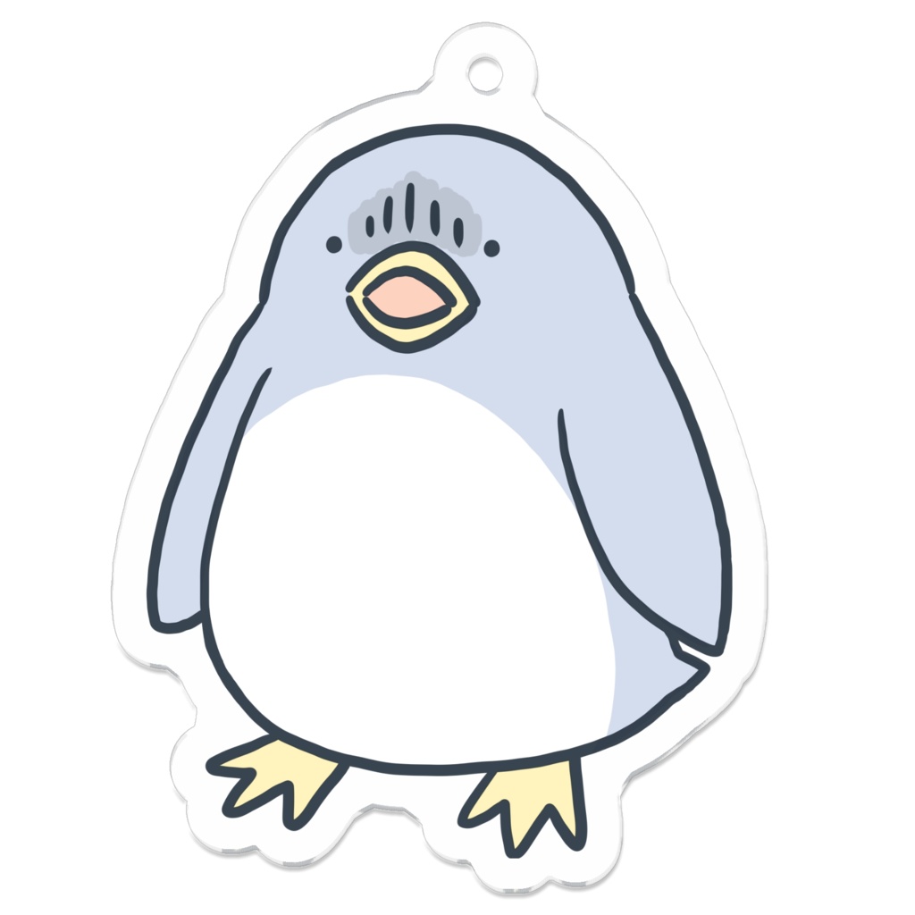 ぜつぼうペンギン-アクリルキーホルダー