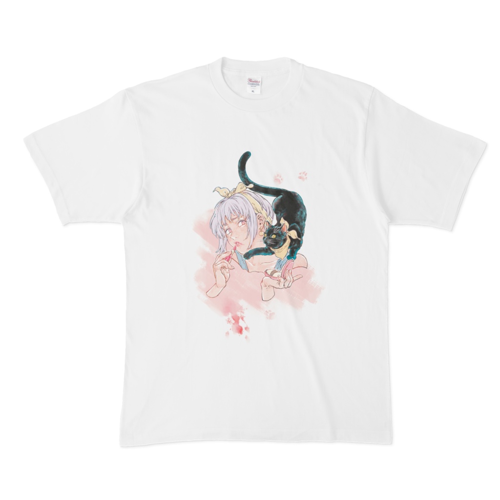 『黒猫とルージュ』Tシャツ