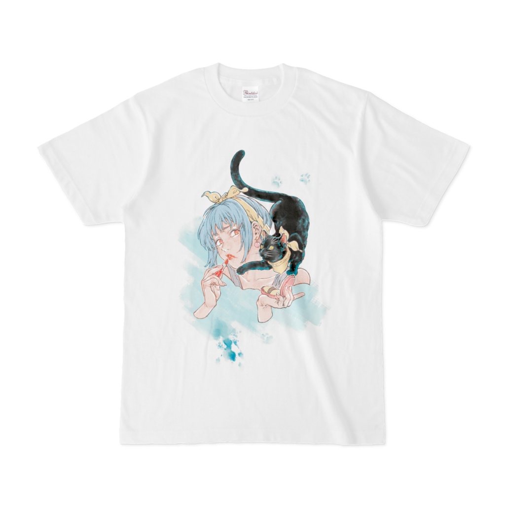 『黒猫とルージュ』Tシャツ