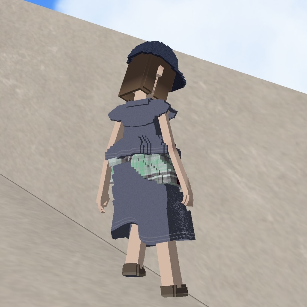 Sara|ファッション系VRM1.0 オリジナル3Dアバター(Cluster対応/ボクセル)