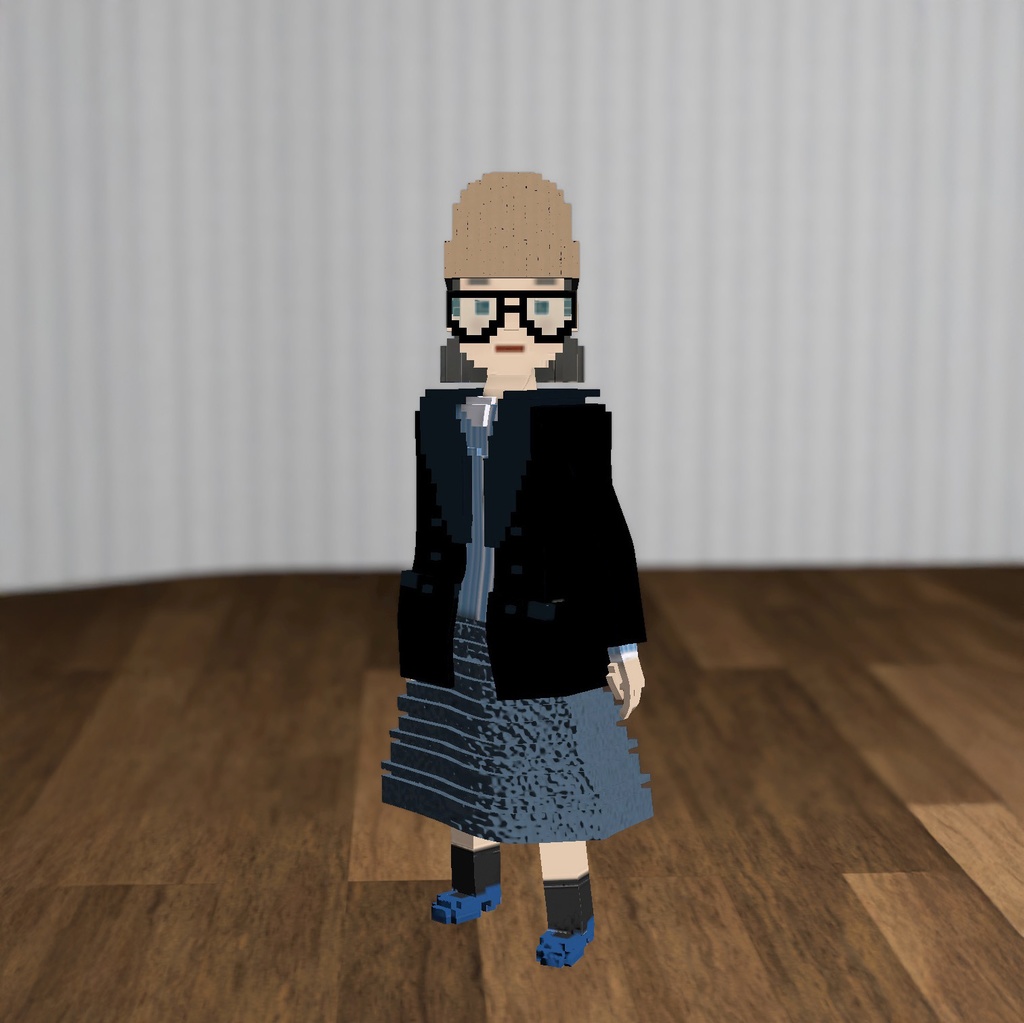 Veronique|ファッション系VRM1.0 オリジナル3Dアバター(Cluster対応/ボクセル)