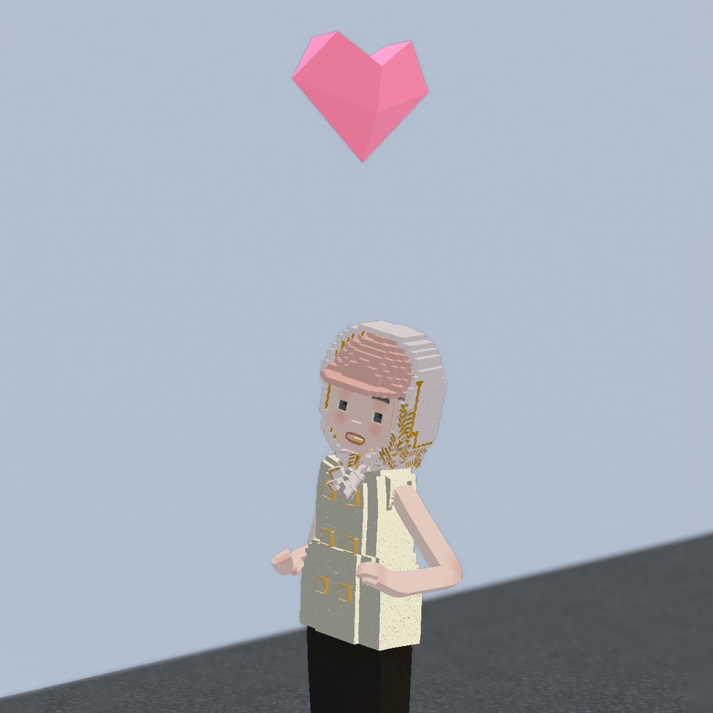 Mina|ファッション系VRM1.0 オリジナル3Dアバター(Cluster対応/ボクセル)