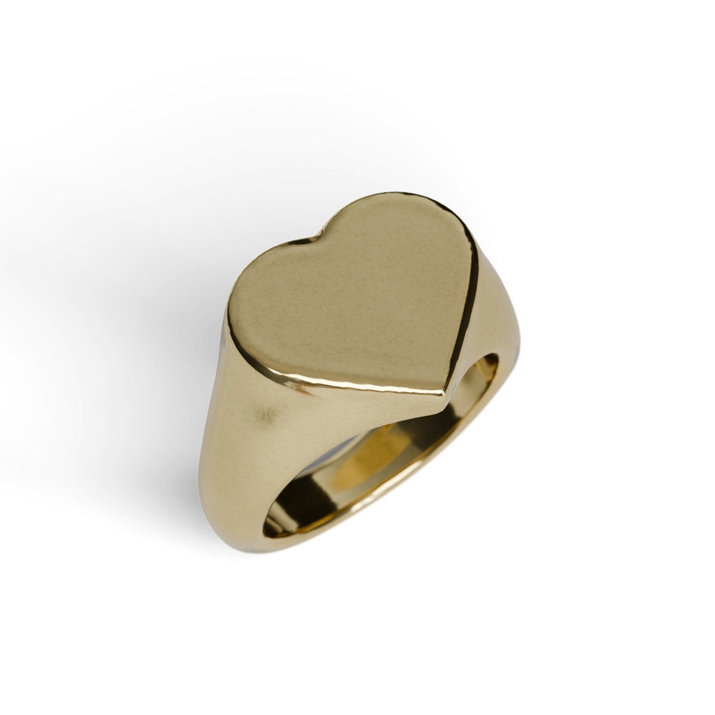 ハートのシグネットリング - Gold / Silver -【VRChat】 PC/Quest/iOS対応