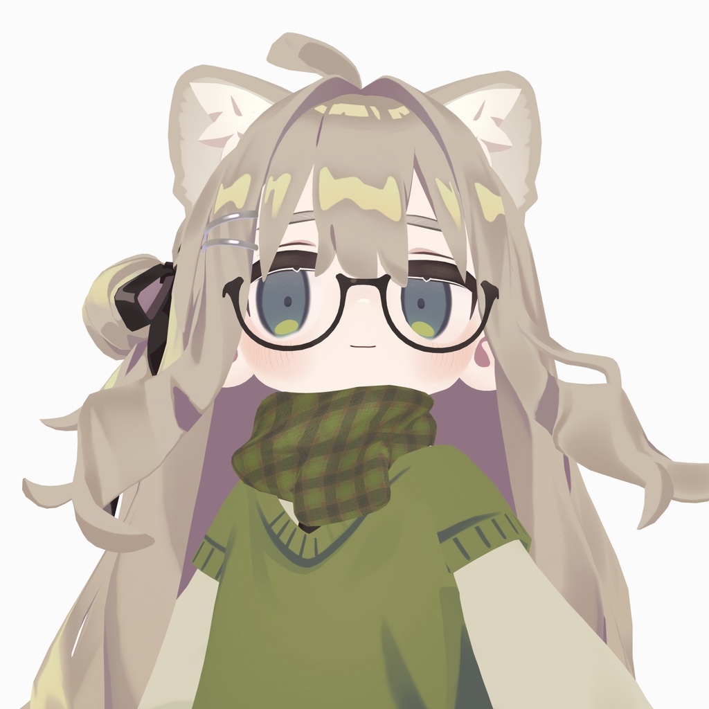 【Kipfel / キプフェル対応】ふわっとマフラー 2色(PC / Quest 対応)