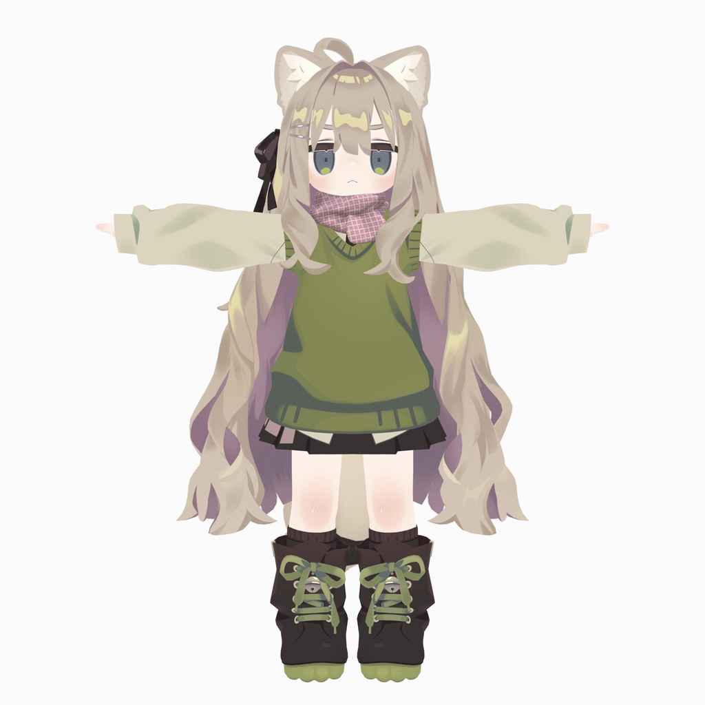 【Kipfel / キプフェル対応】ふわっとマフラー 2色(PC / Quest 対応)