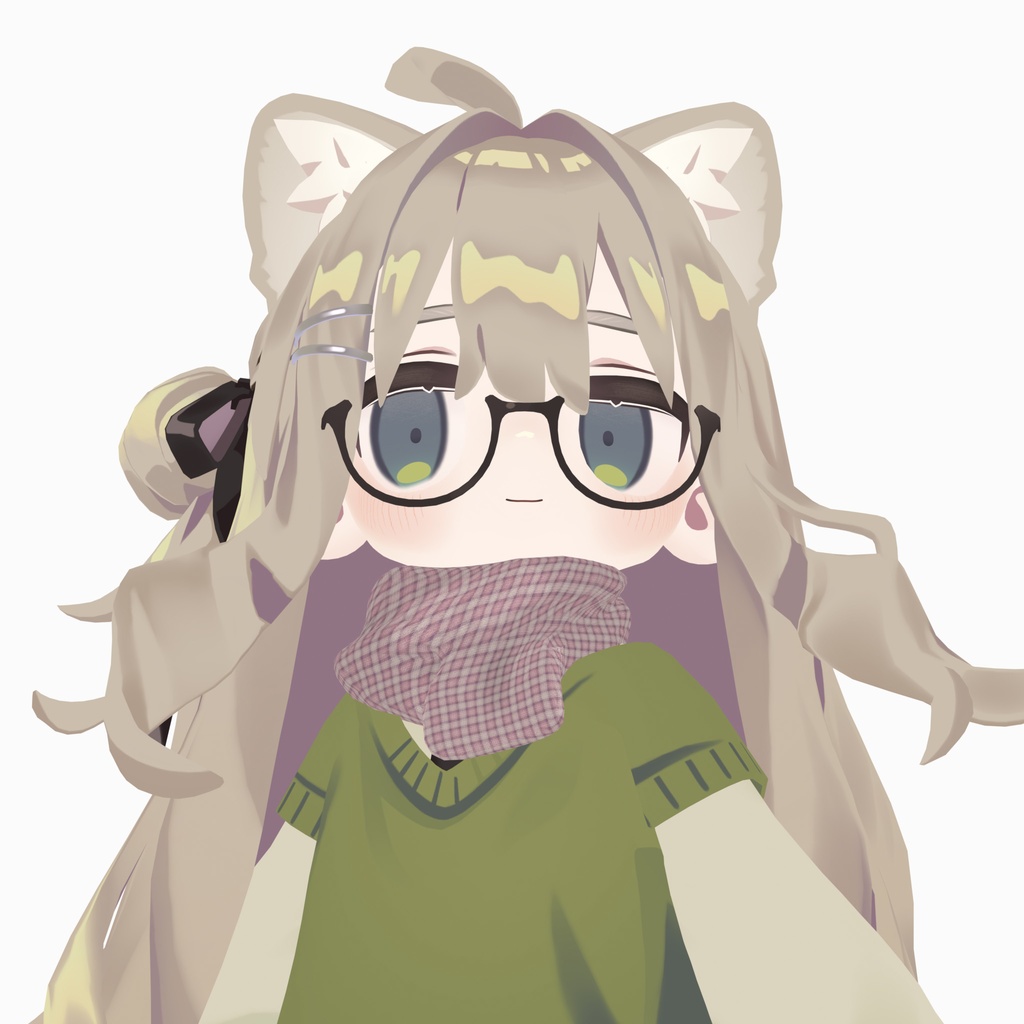 【Kipfel / キプフェル対応】ふわっとマフラー 2色(PC / Quest 対応)