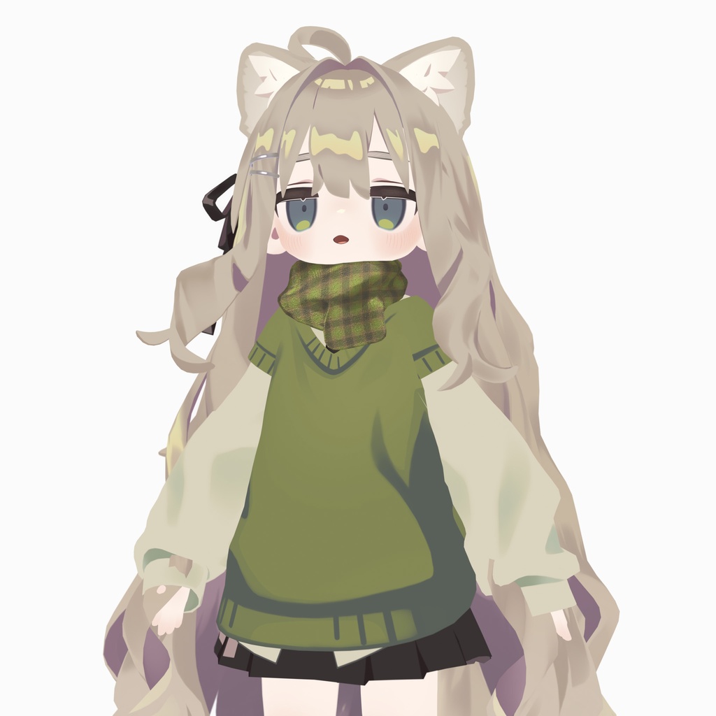 【Kipfel / キプフェル対応】ふわっとマフラー 2色(PC / Quest 対応)