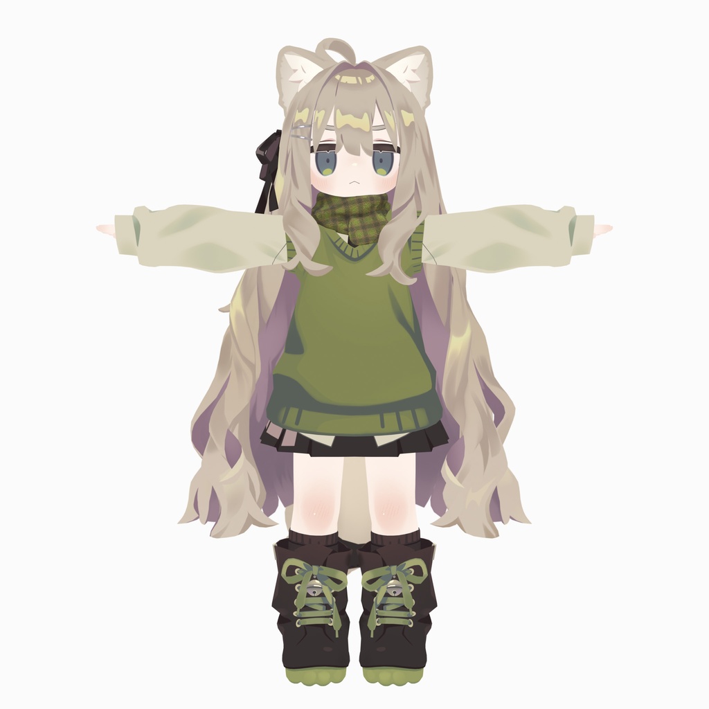 【Kipfel / キプフェル対応】ふわっとマフラー 2色(PC / Quest 対応)