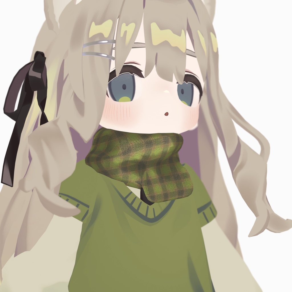 【Kipfel / キプフェル対応】ふわっとマフラー 2色(PC / Quest 対応)