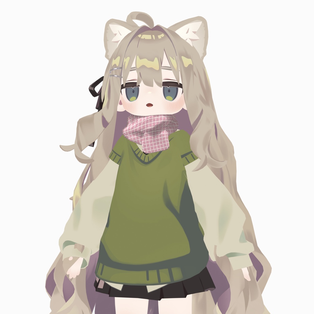 【Kipfel / キプフェル対応】ふわっとマフラー 2色(PC / Quest 対応)