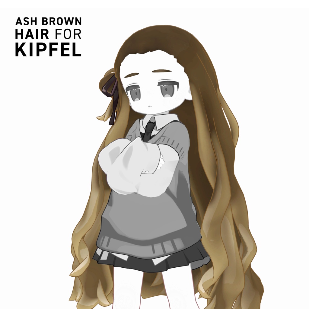 【Kipfel / キプフェル対応】髪色マテリアルセット - アッシュブラウン&スモーキーピンク