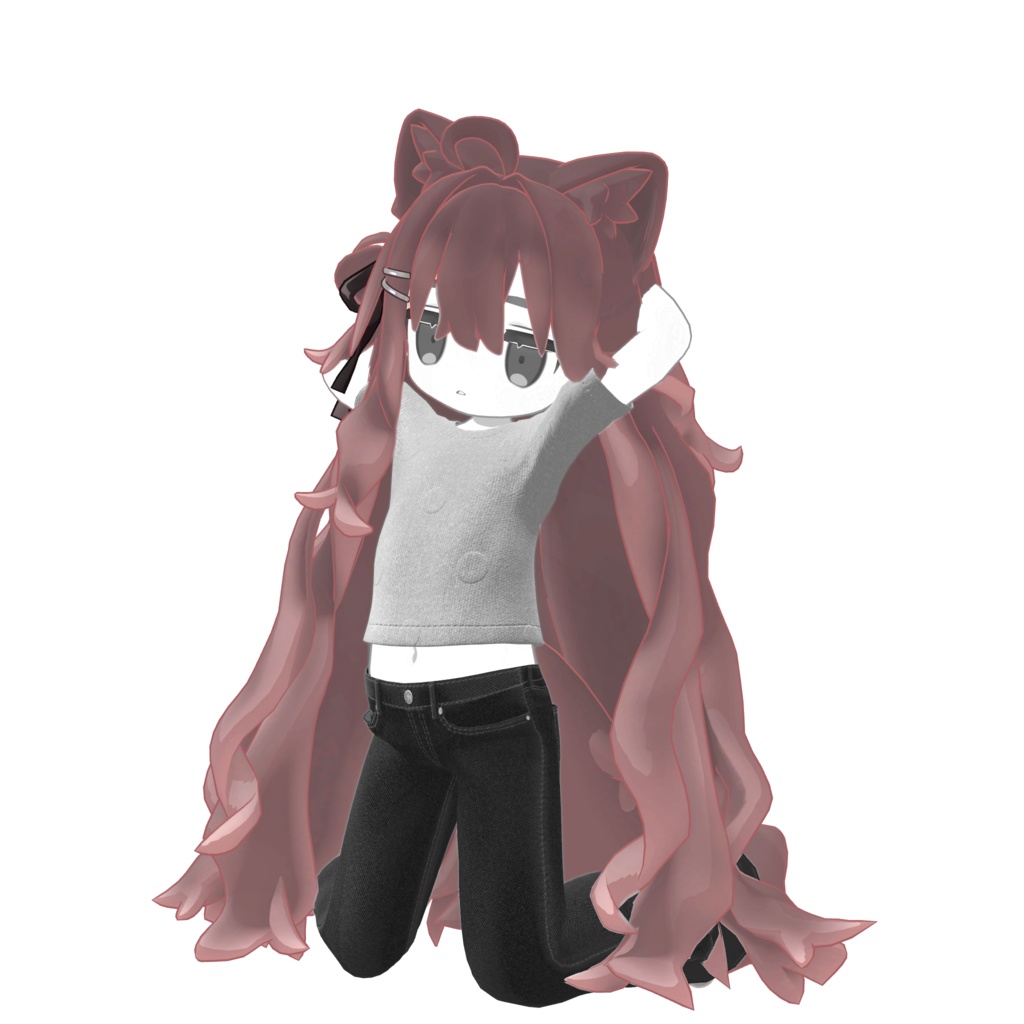 【Kipfel / キプフェル対応】髪色マテリアルセット - アッシュブラウン&スモーキーピンク