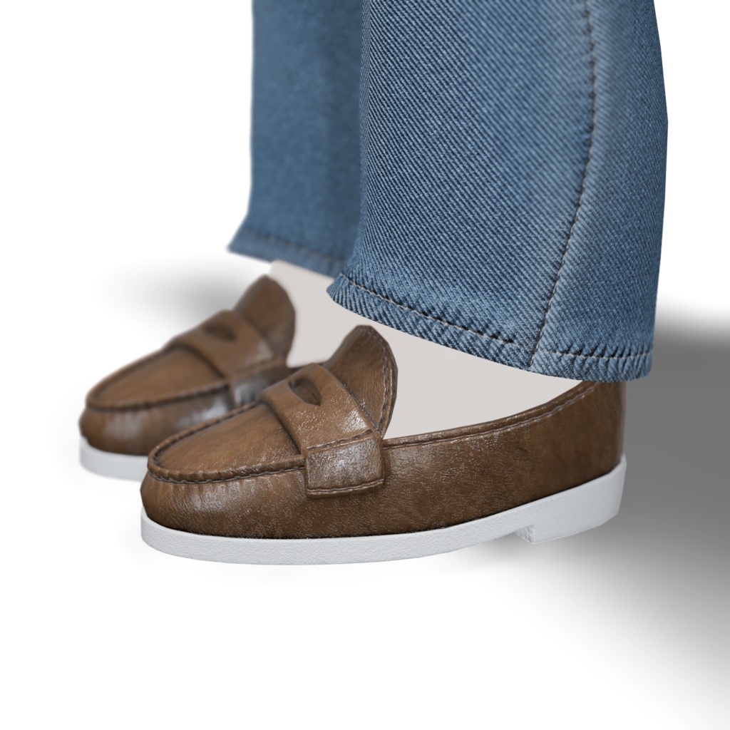 【Kipfel / キプフェル / まめふれんず対応】クラシック・レザーローファー(PC / Quest 対応)