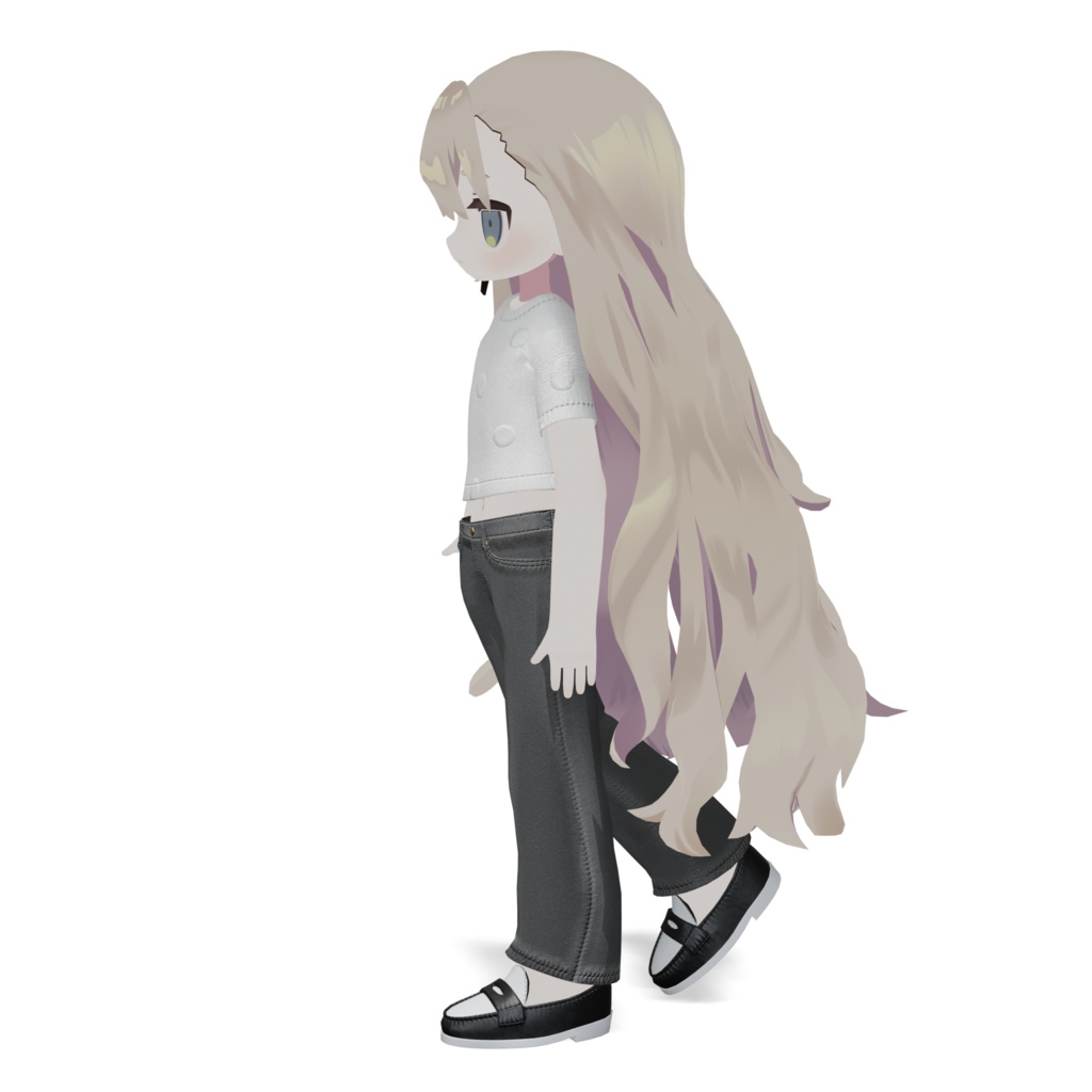 【キプフェル / まめふれんず対応】ベーシック・デニムパンツ(PC / Quest 対応)