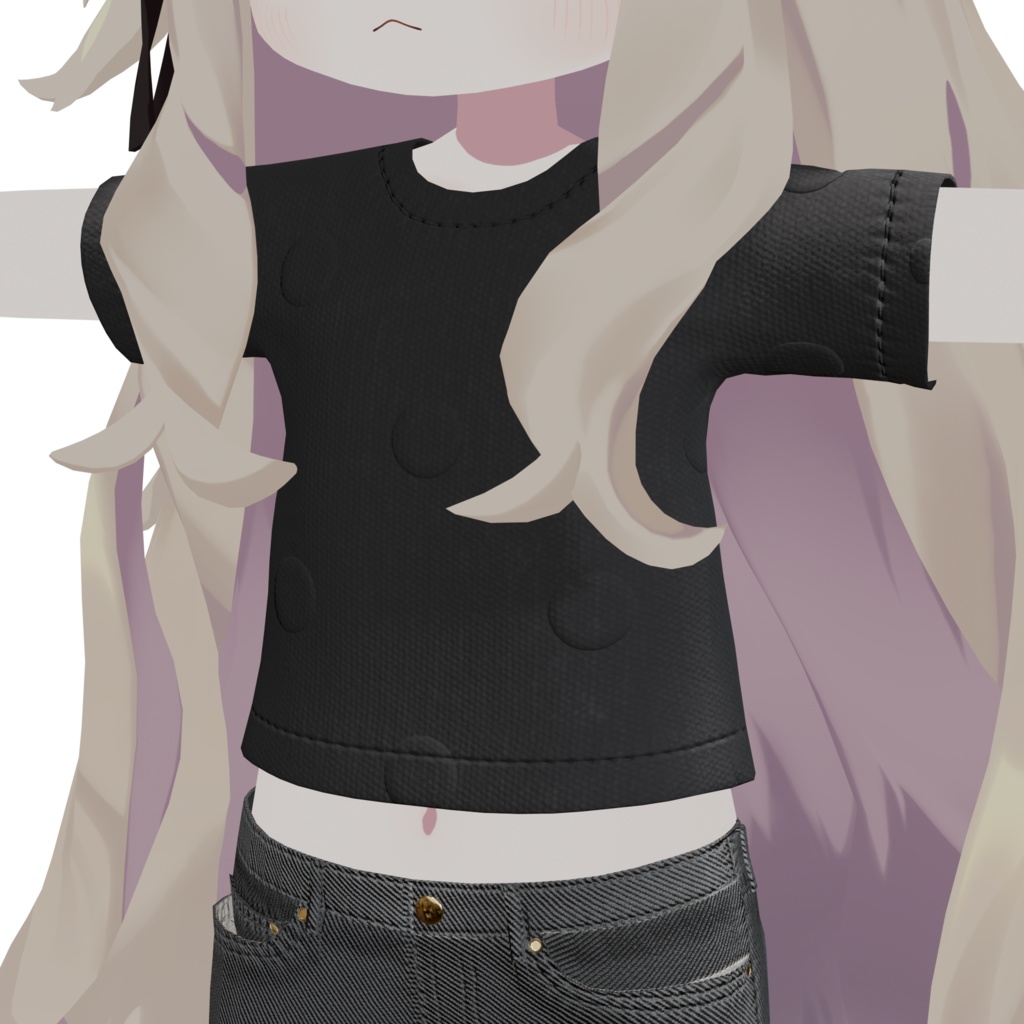 【キプフェル / まめふれんず対応】ビッグドットTシャツ(PC / Quest 対応)