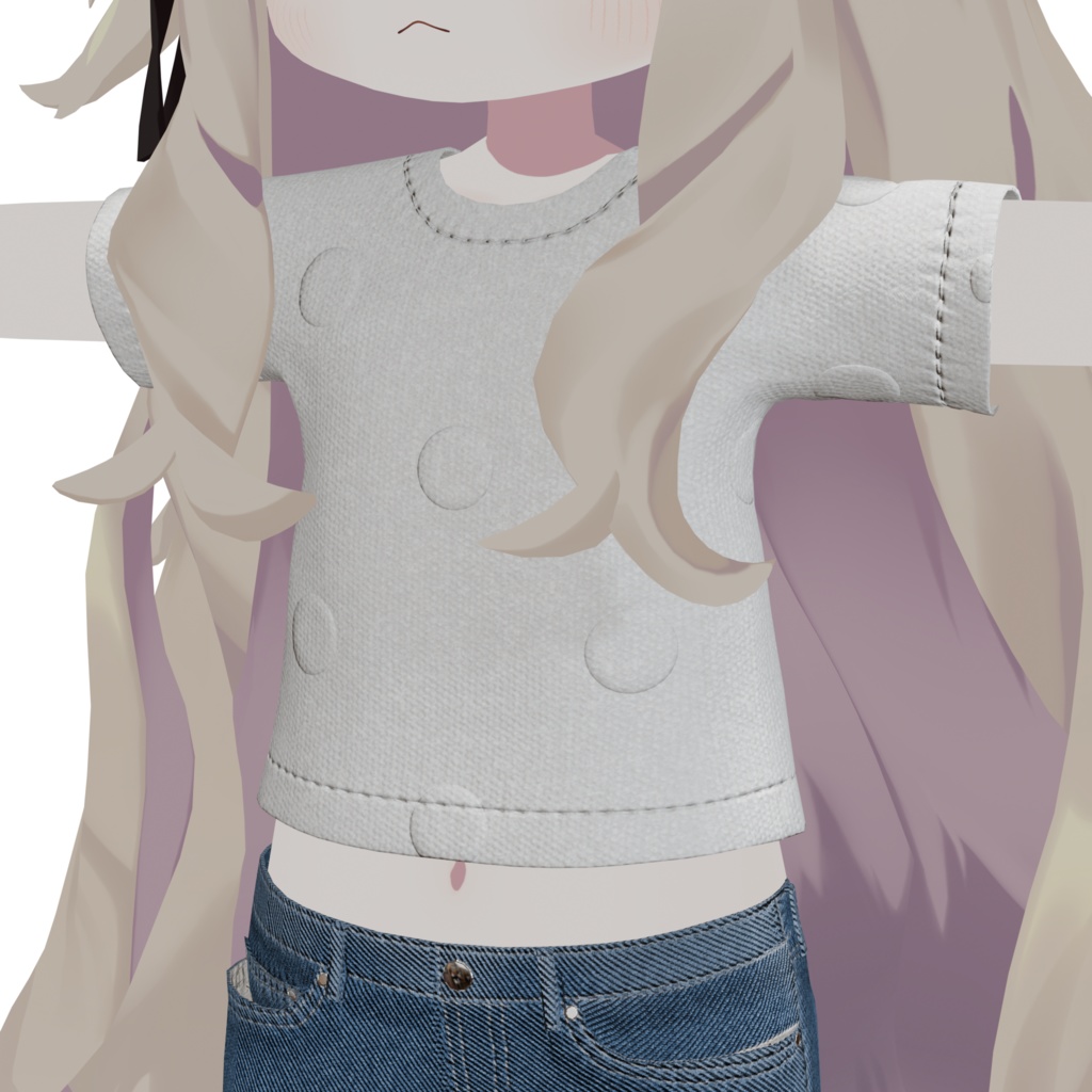 【キプフェル / まめふれんず対応】ビッグドットTシャツ(PC / Quest 対応)