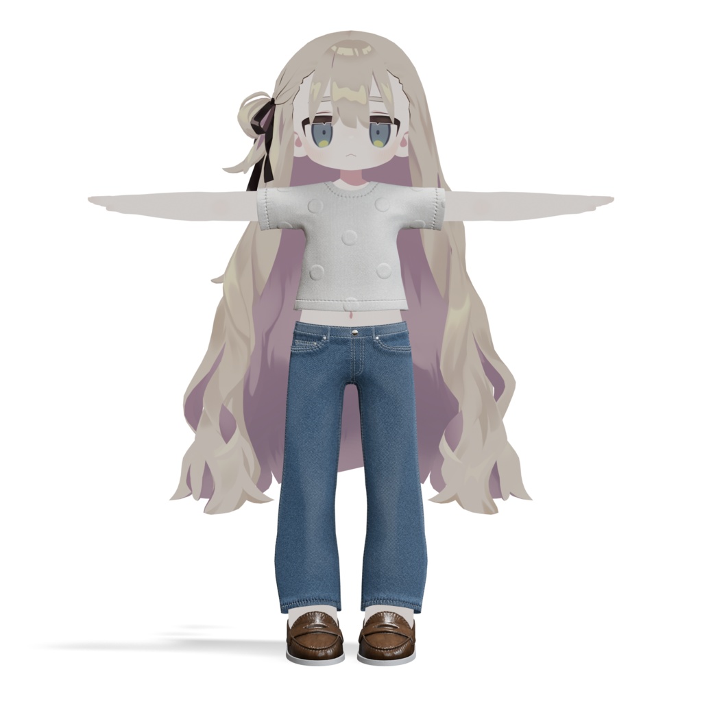 【キプフェル / まめふれんず対応】ビッグドットTシャツ(PC / Quest 対応)