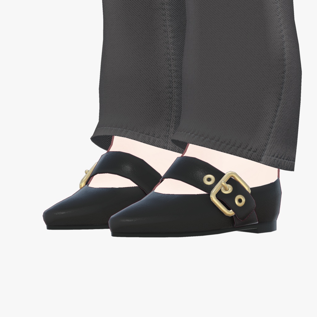 【Kipfel/キプフェル 】バックル付きメリージェーンシューズ4色(PC / Quest 対応)