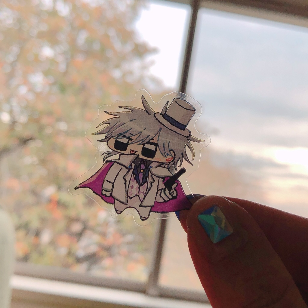 仮初めクリアフレークシール