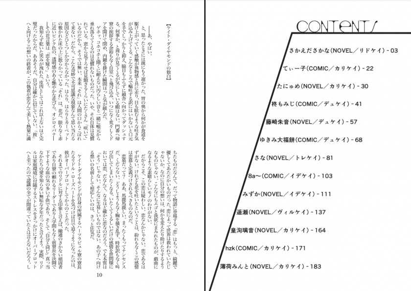 恋をしているケイトのこと 花吐きケイト受けアンソロジー