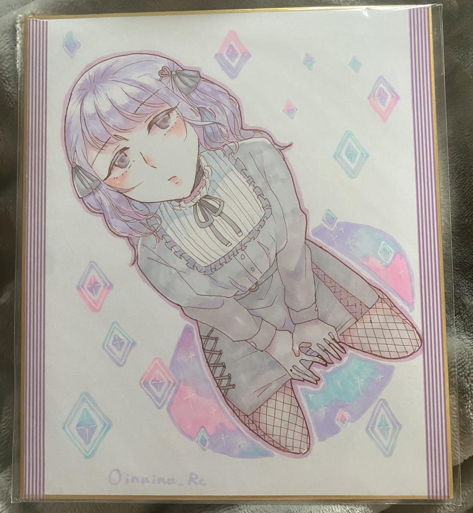 手描き色紙