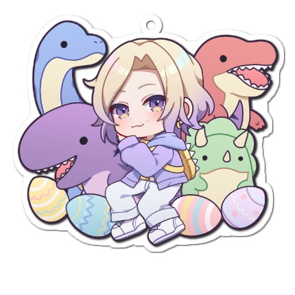 【2025生誕限定/アクリルキーホルダー】えんなそーと愉快な恐竜たち(イースター)