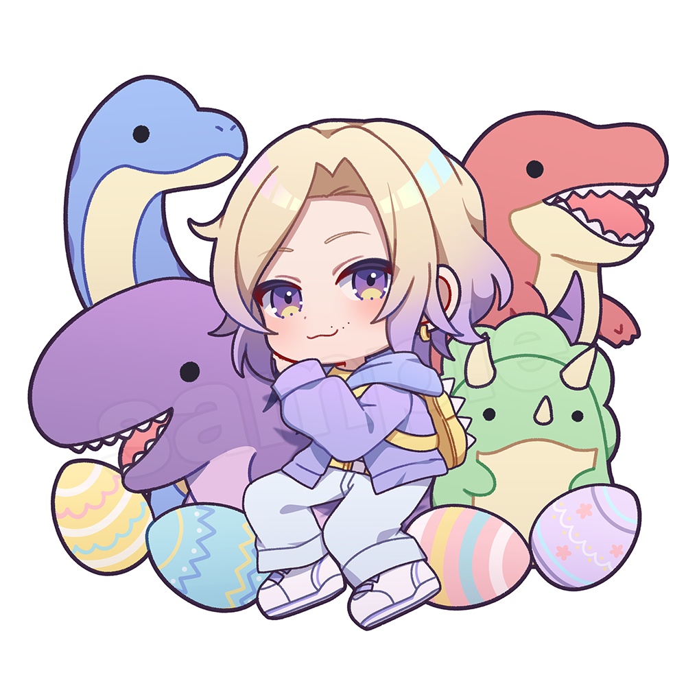 【2025生誕限定/アクリルキーホルダー】えんなそーと愉快な恐竜たち(イースター)