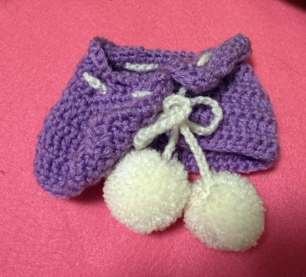 ぬいぐるみ用ニットケープ